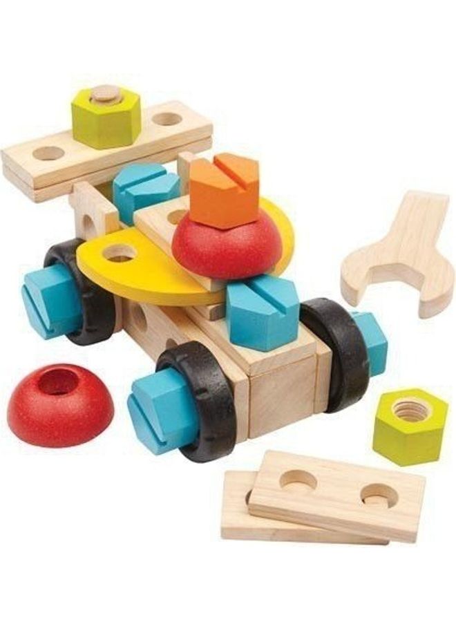 PlanToys - 5539 Plantoys Wooden Construction Set 40 3+ Years - Image 1