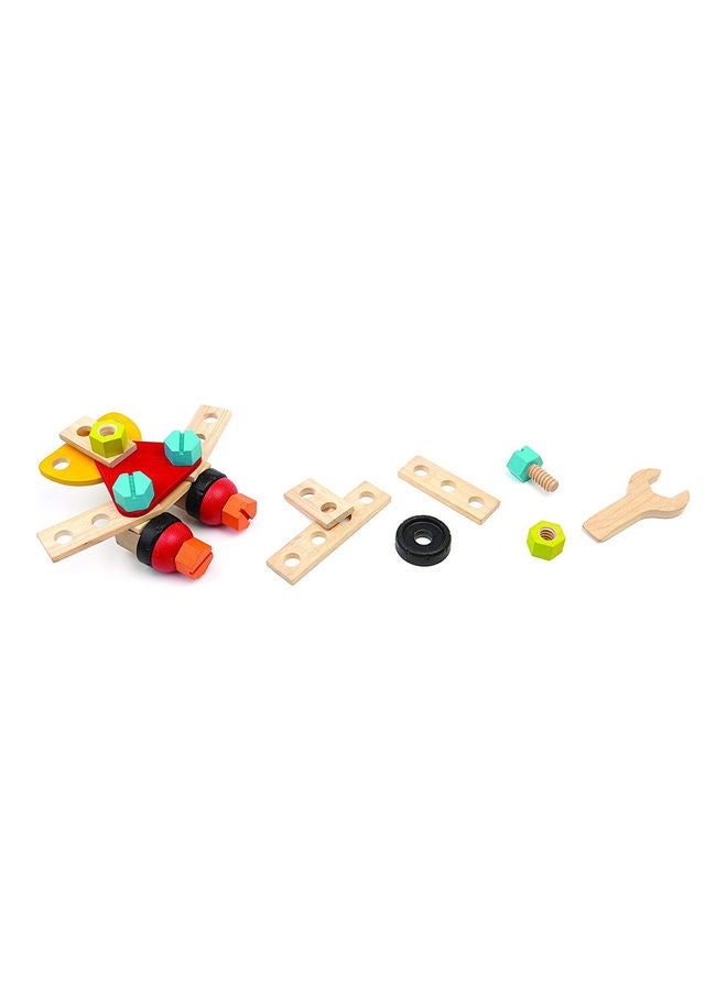 PlanToys - 5539 Plantoys Wooden Construction Set 40 3+ Years - Image 1