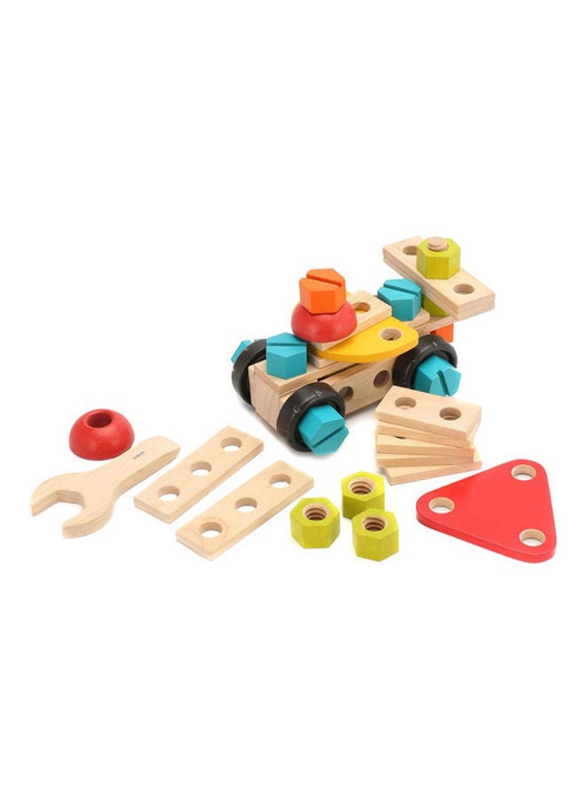 PlanToys - 5539 Plantoys Wooden Construction Set 40 3+ Years - Image 1