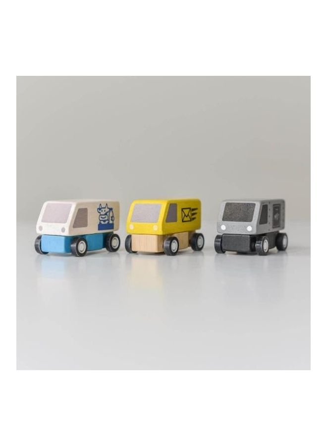 Plantoys Wooden Delivery Vans Multicolour 3 x 4.8 x 3cm - Image 5