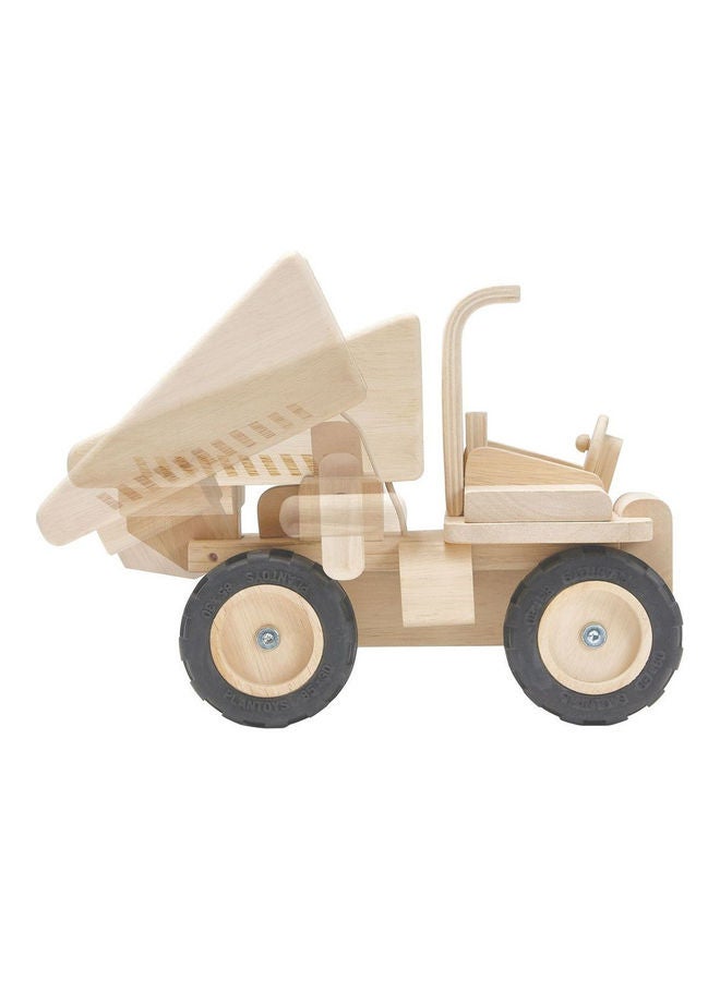 Plantoys Wooden Dump Truck Beige 16.5 x 29.5 x 22cm - Image 3