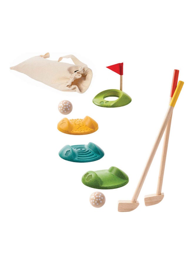 Plantoys Wooden Mini Golf - Full Set 8 x 3 x 53.39cm - Image 1