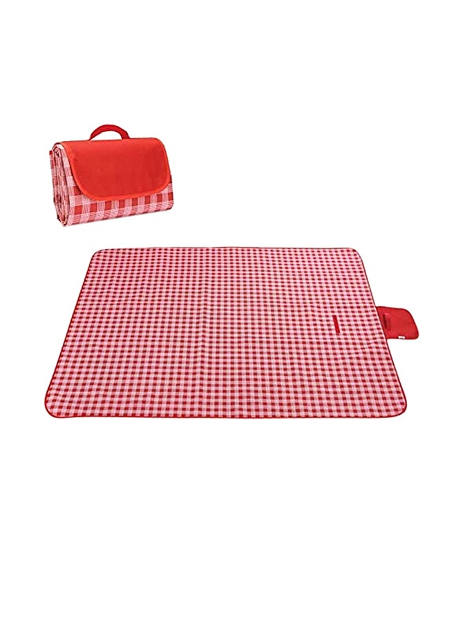 Generic Foldable Outdoor Waterproof Picnic Mat Red/White  - Image 1