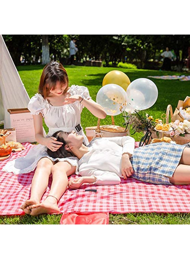 Generic Foldable Outdoor Waterproof Picnic Mat Red/White  - Image 3