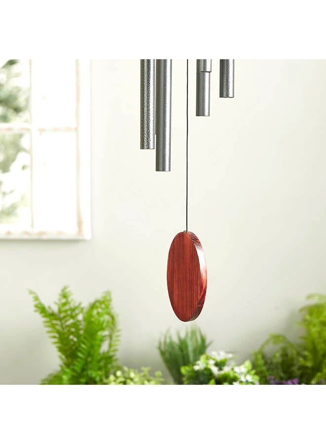 Home Box - Tinker Emma Wood And Gun Metal Wind Chime Multicolour 108cm - Image 1