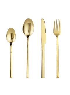 Sunhome 4 Piece Stainless Steel Cutlery Set Gold  - Image 1