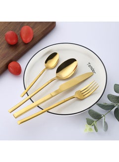 Sunhome 4 Piece Stainless Steel Cutlery Set Gold  - Image 2