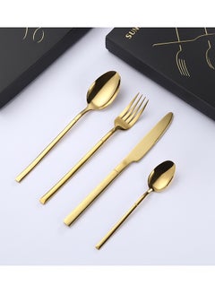 Sunhome 4 Piece Stainless Steel Cutlery Set Gold  - Image 4