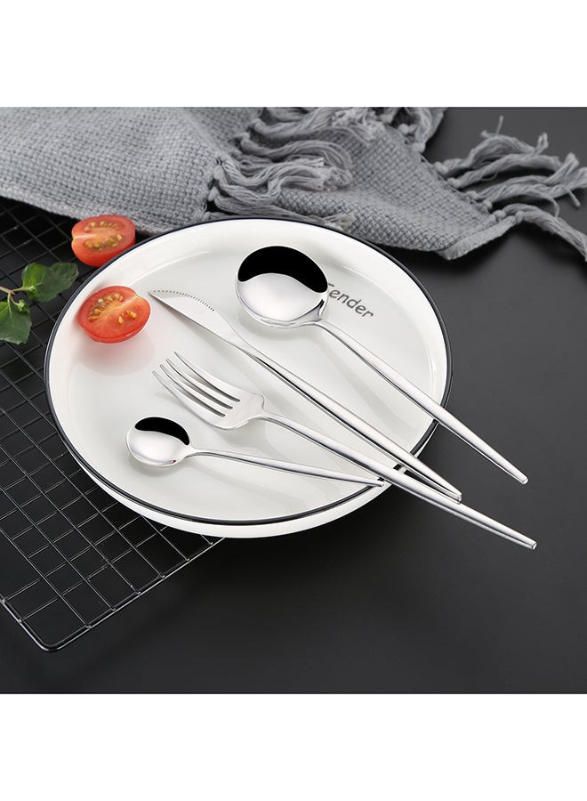 Sunhome 4 Piece Stainless Steel Cutlery Set Silver  - Image 3