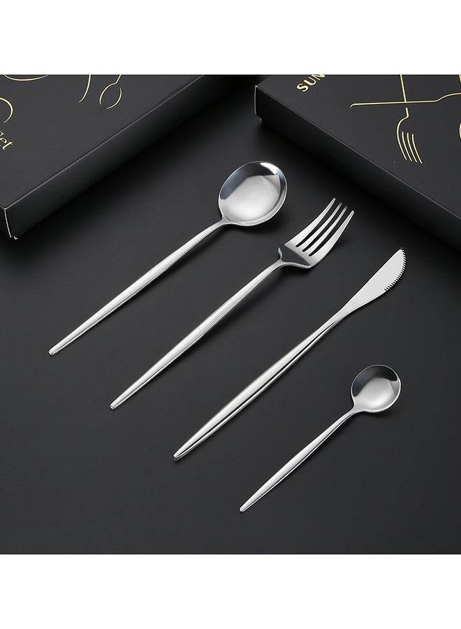 Sunhome 4 Piece Stainless Steel Cutlery Set Silver  - Image 5