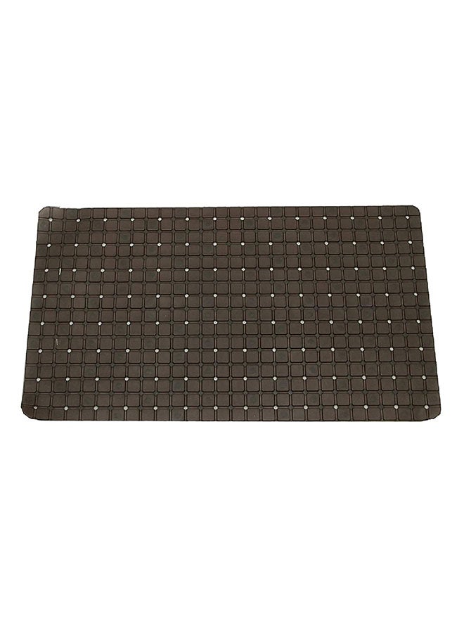 Checkered Design Bath Mat Black 26x14inch - Image 1