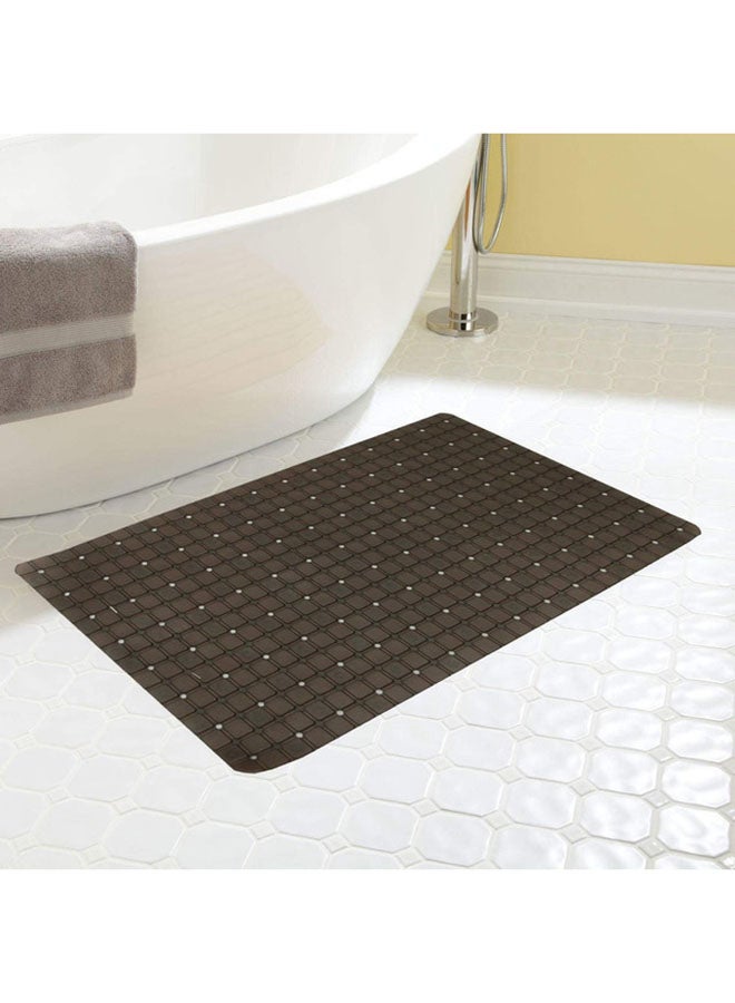 Checkered Design Bath Mat Black 26x14inch - Image 3