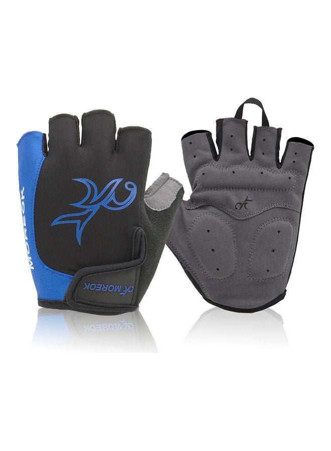 Cycling Gloves Mountain Bike Bicycle Breathable Shock Absorbing Padded Half Finger Sports for Men and Women 22*2.2*16cm - Image 1