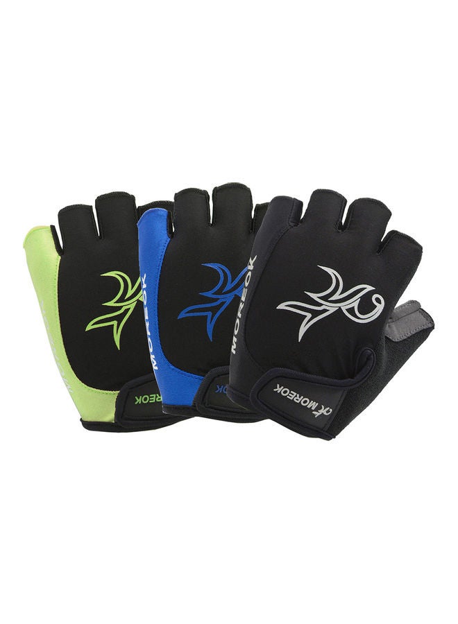 Cycling Gloves Mountain Bike Bicycle Breathable Shock Absorbing Padded Half Finger Sports for Men and Women 22*2.2*16cm - Image 2