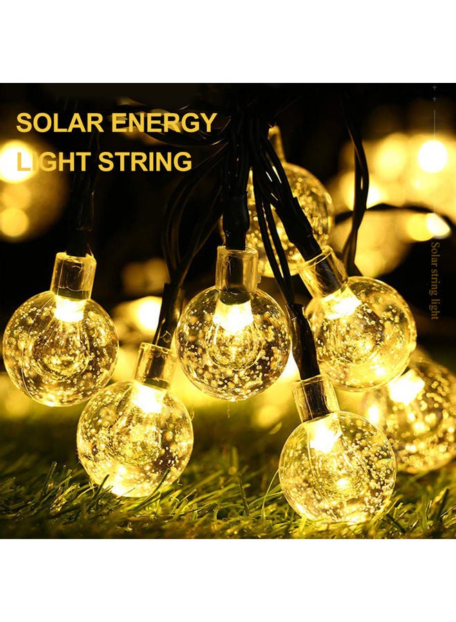 Solar Energy Light String 6.5M 30 Lamp Beads Bubble Ball Warm White Light multicolour 16*8*9cm - Image 1
