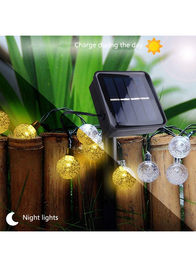 Solar Energy Light String 6.5M 30 Lamp Beads Bubble Ball Warm White Light multicolour 16*8*9cm - Image 3
