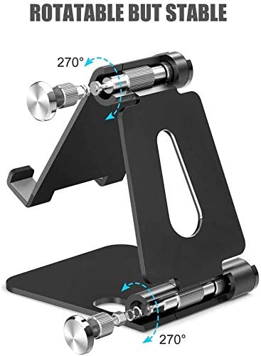 SMILEE Foldable Aluminum Cell Phone Stand Black  - Image 5