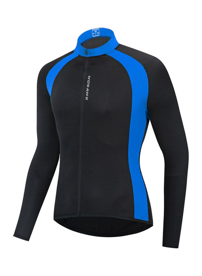 Generic Cycling Jersey Men Women Quick Dry Breathable Long Sleeve Bike Shirt Clothing Bicycle Riding Running Fitness Activewear Top L 23*2*18cm  - Image 1