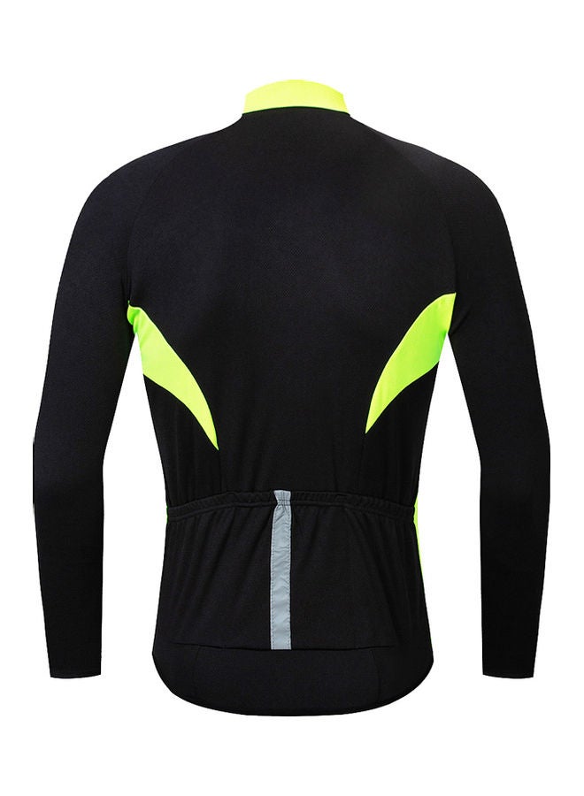 Generic Cycling Jersey Men Women Quick Dry Breathable Long Sleeve Bike Shirt Clothing Bicycle Riding Running Fitness Activewear Top M 23*2*18cm  - Image 2