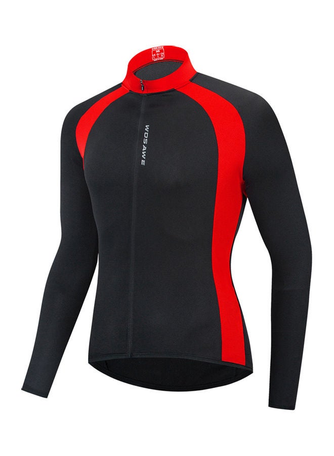 Generic Cycling Jersey Men Women Quick Dry Breathable Long Sleeve Bike Shirt Clothing Bicycle Riding Running Fitness Activewear Top S 23*2*18cm  - Image 1