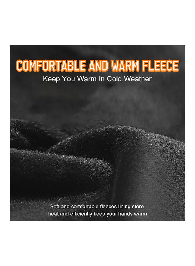 Generic Winter Men Women Cycling Gloves Windproof Waterproof Anti-Slip Touchscreen Warm Fleece Full Finger Bicycle Skiing Gloves L 16*3*15cm  - Image 3