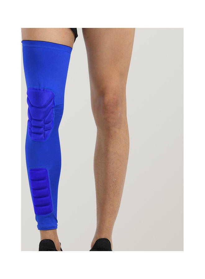Generic Knee Support Protective Knee Pad Long Leg Sleeve Brace-Protector for Basketball Football Volleyball (2 Sleeves) M 16*3*14cm  - Image 1