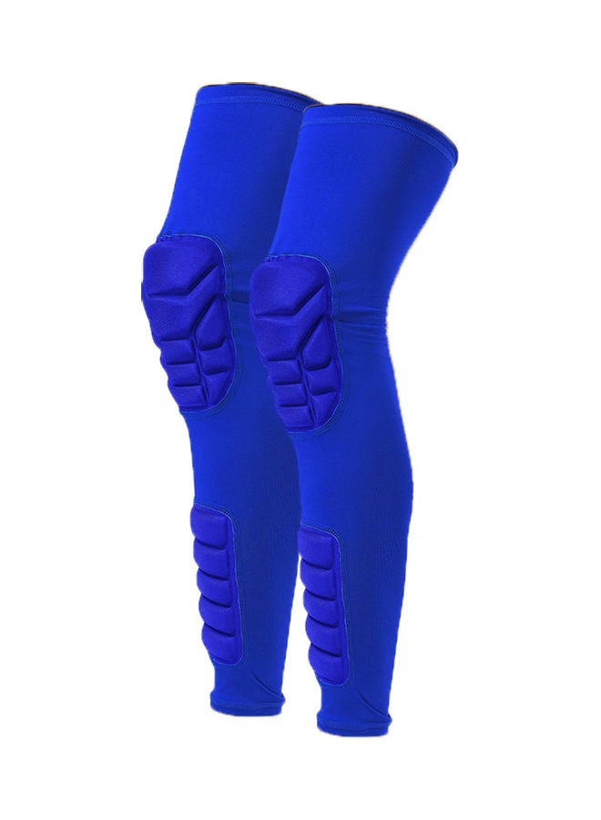 Generic Knee Support Protective Knee Pad Long Leg Sleeve Brace-Protector for Basketball Football Volleyball (2 Sleeves) M 16*3*14cm  - Image 3