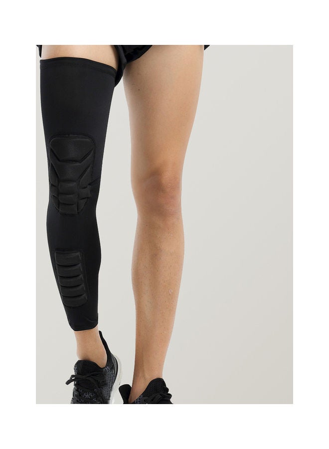 Generic Knee Support Protective Knee Pad Long Leg Sleeve Brace-Protector for Basketball Football Volleyball (2 Sleeves) XL 16*3*14cm  - Image 1
