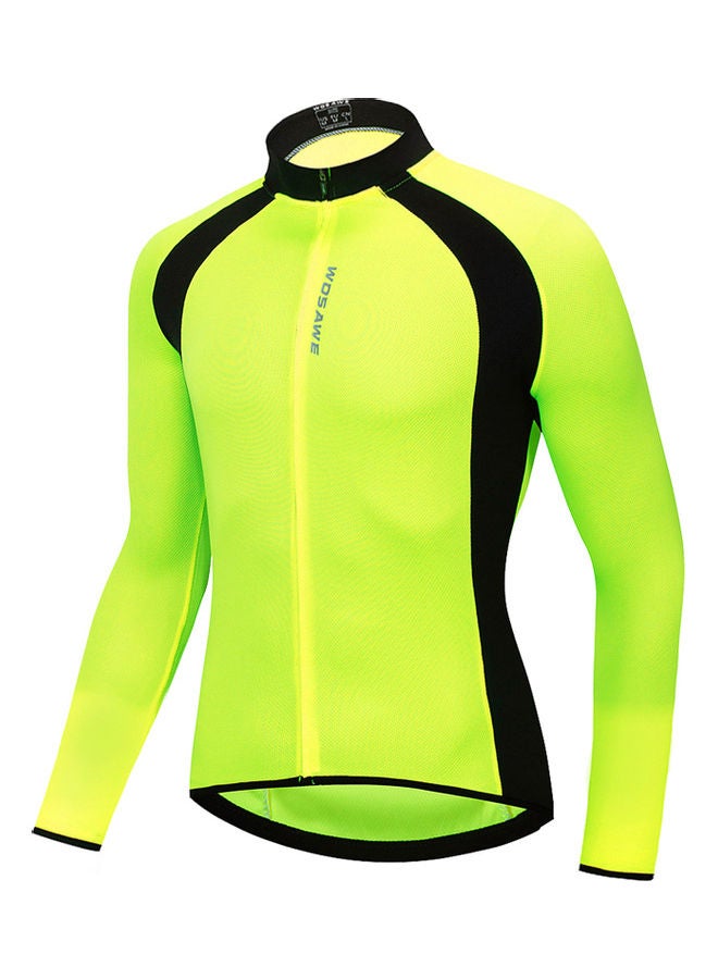 Generic Cycling Jersey Men Women Quick Dry Breathable Long Sleeve Bike Shirt Clothing Bicycle Riding Running Fitness Activewear Top XXL 23*2*18cm  - Image 1