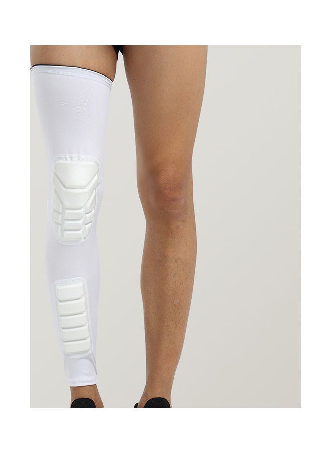 Generic Knee Support Protective Knee Pad Long Leg Sleeve Brace-Protector for Basketball Football Volleyball (2 Sleeves) XL 16*3*14cm  - Image 1