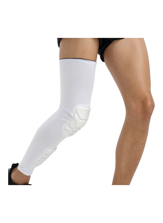 Generic Knee Support Protective Knee Pad Long Leg Sleeve Brace-Protector for Basketball Football Volleyball (2 Sleeves) XL 16*3*14cm  - Image 3