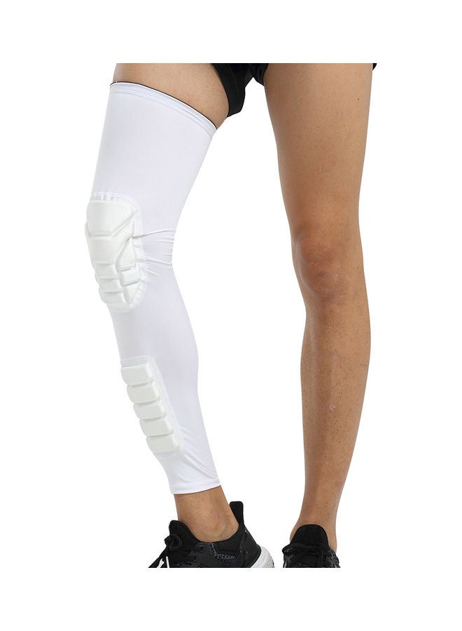 Generic Knee Support Protective Knee Pad Long Leg Sleeve Brace-Protector for Basketball Football Volleyball (2 Sleeves) XL 16*3*14cm  - Image 4