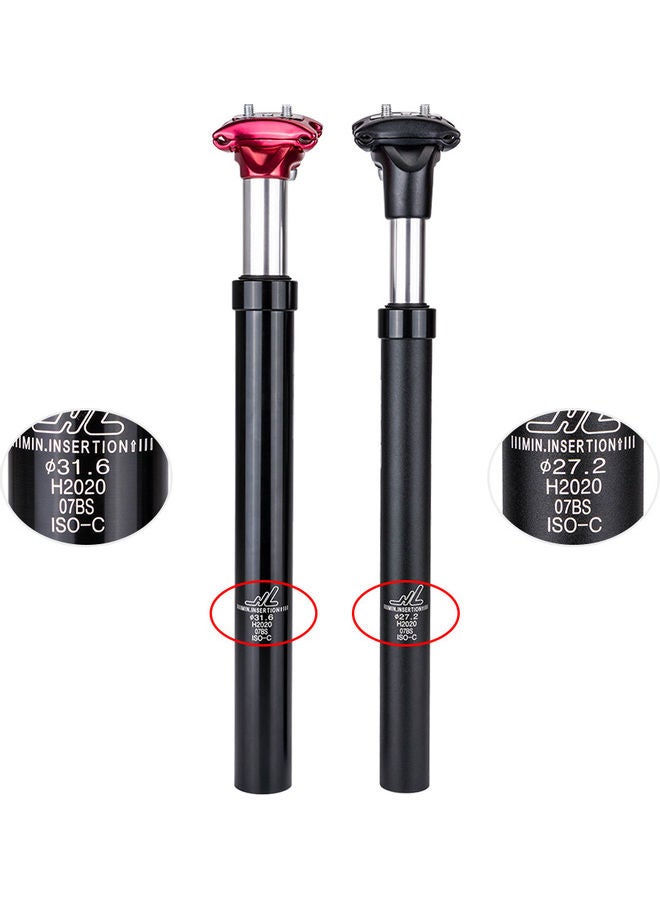 Generic 27.2 x 350mm/31.6x350mm Bicycle Suspension Seatpost MTB Mountain Bike  Shock Absorber Seat Post Tube 40*6*9cm  - Image 4