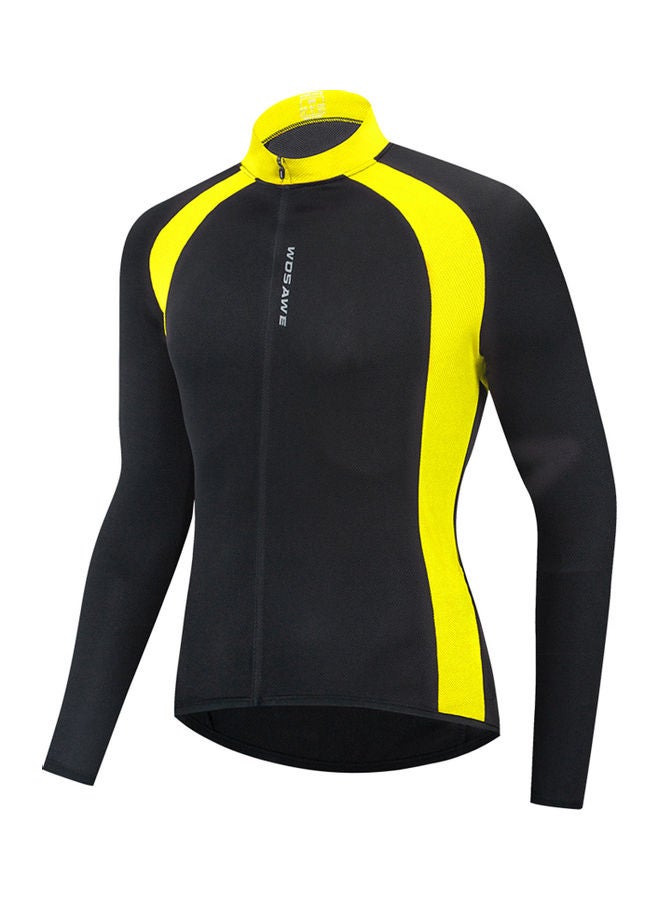 Generic Cycling Jersey Men Women Quick Dry Breathable Long Sleeve Bike Shirt Clothing Bicycle Riding Running Fitness Activewear Top XXL 23*2*18cm  - Image 1