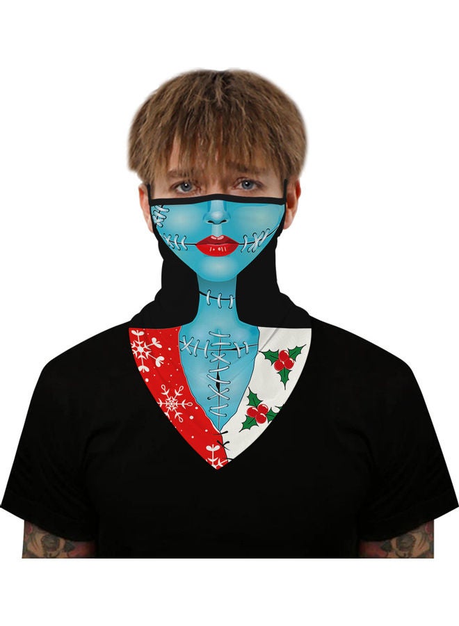 Generic Neck Gaiter with Ear Loops Elastic Breathable Face Cover Scarf Bandana Balaclava for Holiday Outdoor Sports 12*2*10cm - Image 1