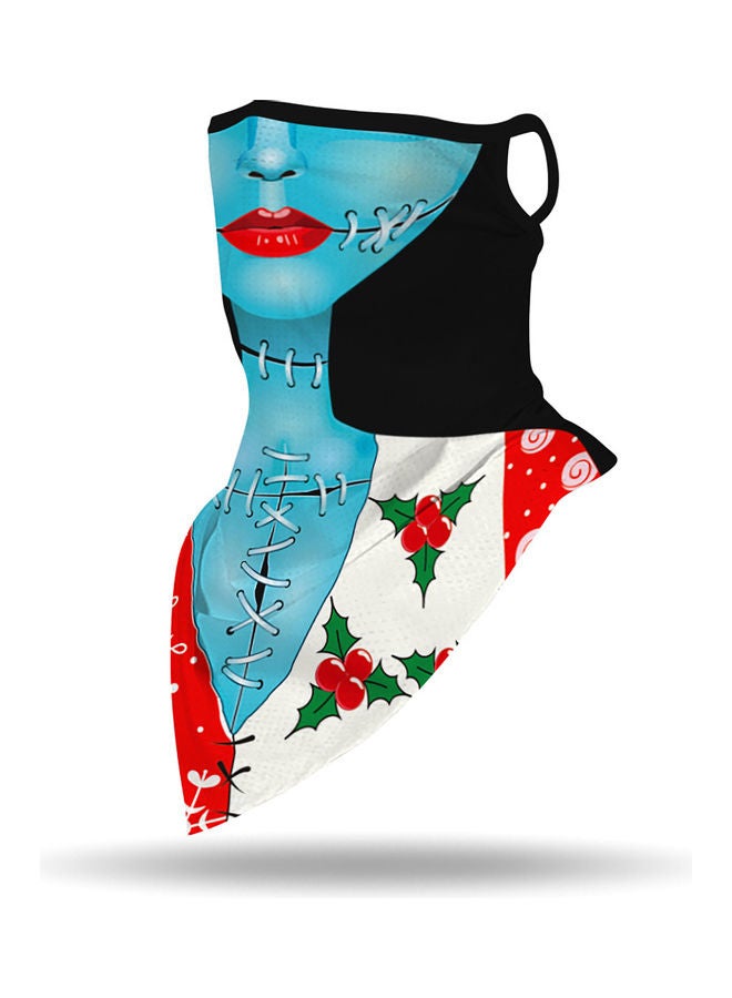 Generic Neck Gaiter with Ear Loops Elastic Breathable Face Cover Scarf Bandana Balaclava for Holiday Outdoor Sports 12*2*10cm - Image 4