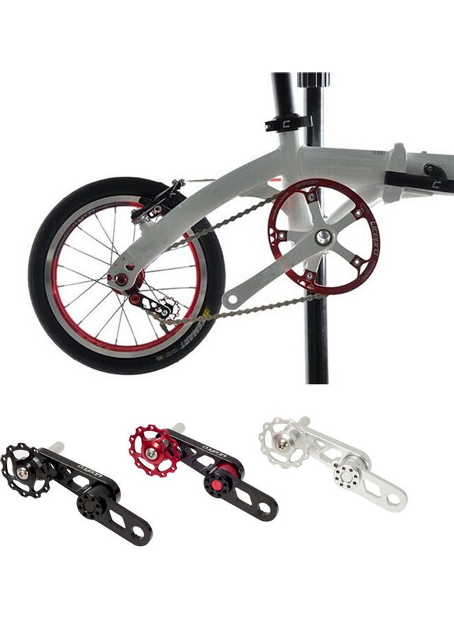 Generic Single Speed Bike Chain Tensioner for Folding Bike Aluminum Alloy Rear Derailleur Chain Guide Wheel Pulley Stabilizer 15*6*8cm - Image 3