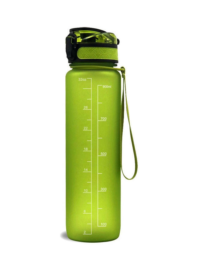 Generic Sports Water Bottle with Time Marker BPA Free & Leak proof Portable Reusable Drinking Kettle  Fitness Sport 1L Water Jug for Men   Women Kids Student to Camping Office School Gym Workout 29.5*5*7.5cm  - Image 2