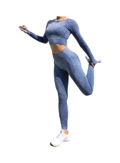 Cool Baby 2-Piece Yoga Suit Set Blue  - Image 1