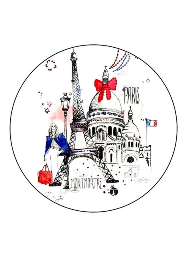 BP Paris Print Mouse Pad White/Black/Red