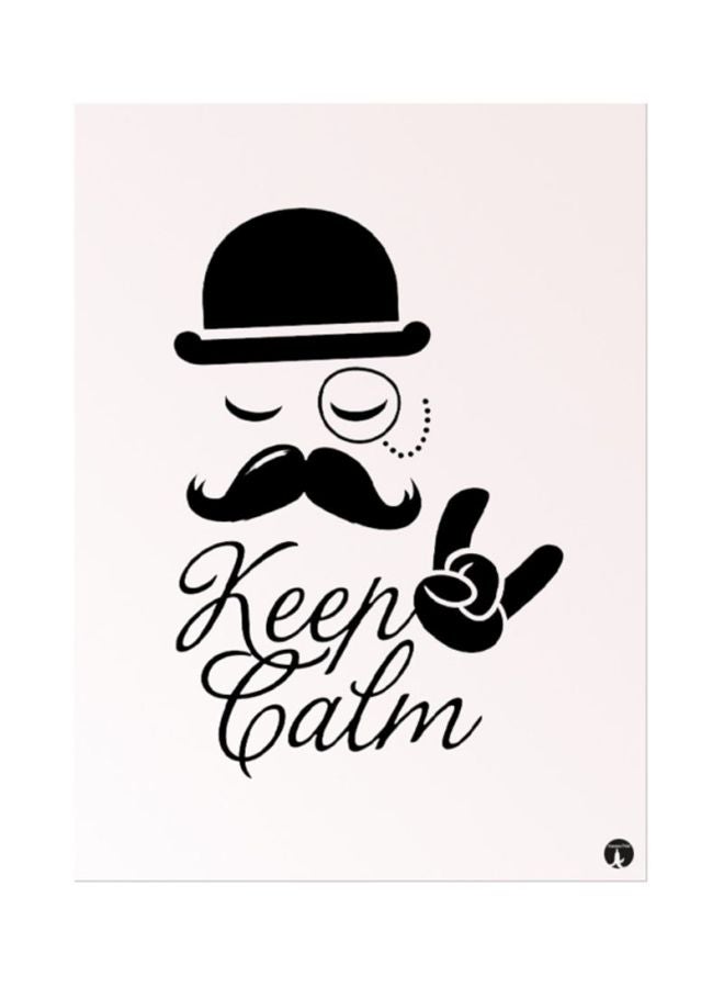 BP English Phrases Mouse Pad Beige/Black