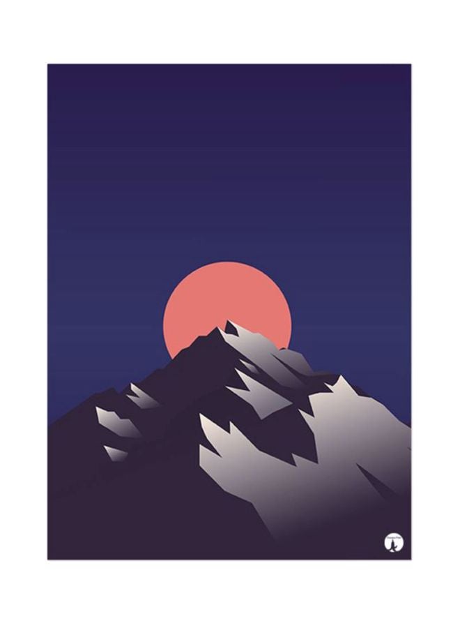 A Mountain Mouse Pad Blue