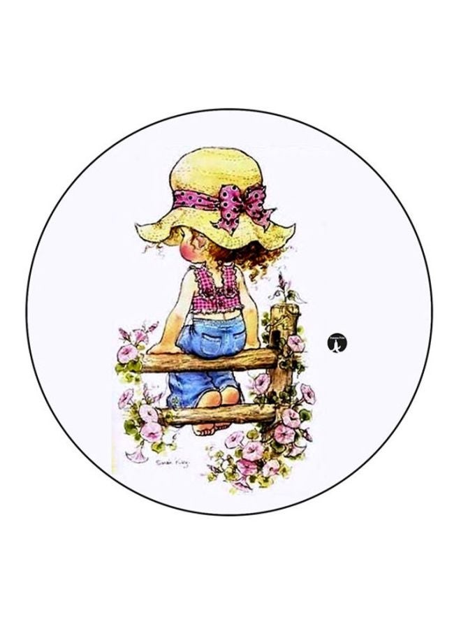 BP A Girl Printed Mouse Pad Multicolour