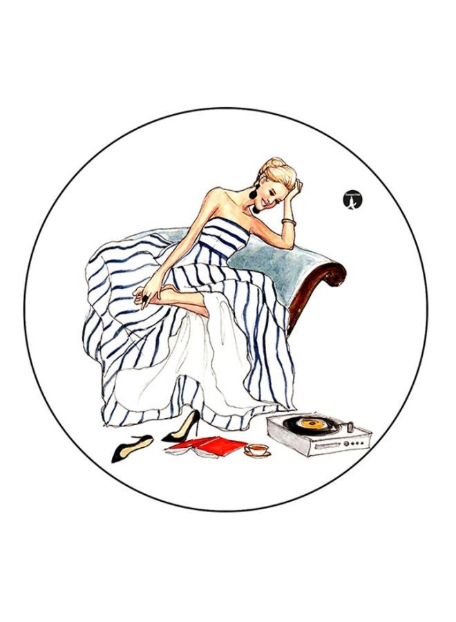 BP Printed Mouse Pad White/Blue/Red