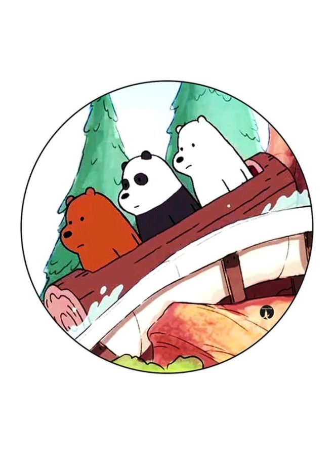 BP We Bare Bears Printed Mouse Pad White/Green/Brown
