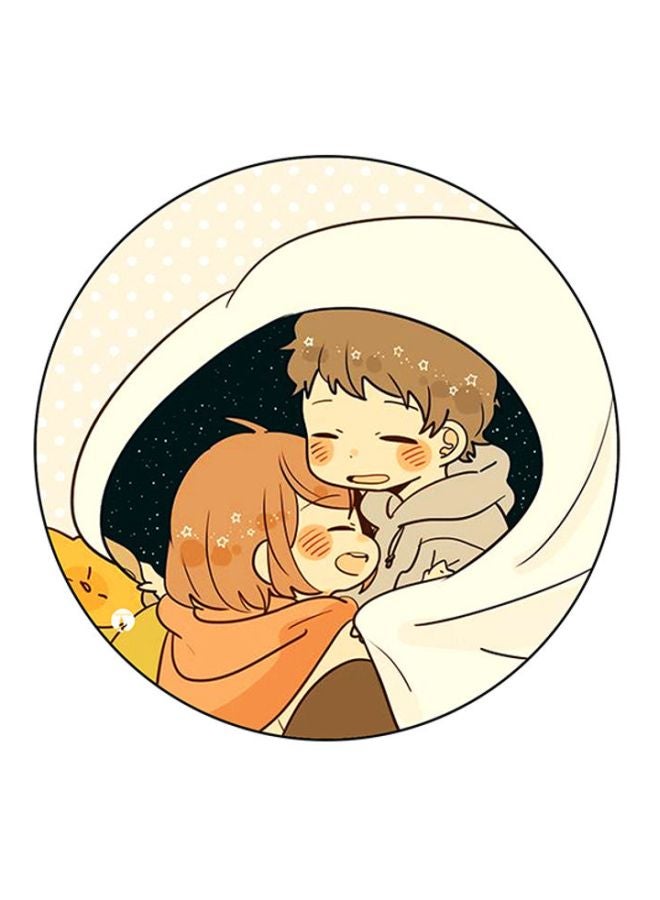 BP A Boy And Girl Printed Mouse Pad Multicolour