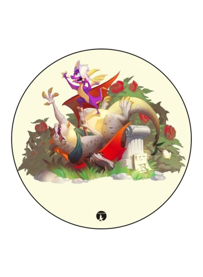 Spyro Printed Mousepad Grey/Green/Red