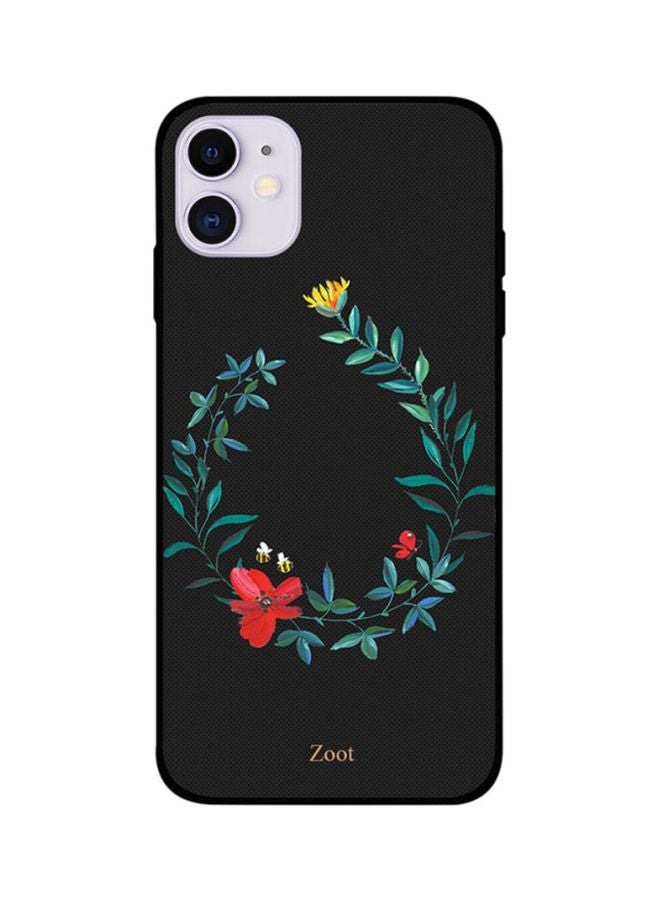 Zoot Protective Case Cover For Apple iPhone 11 Black Flower Bee