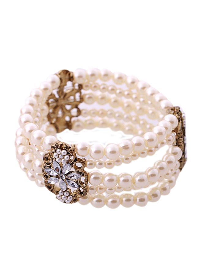 Beauenty Layered Pearl Beaded Bracelet - Image 1