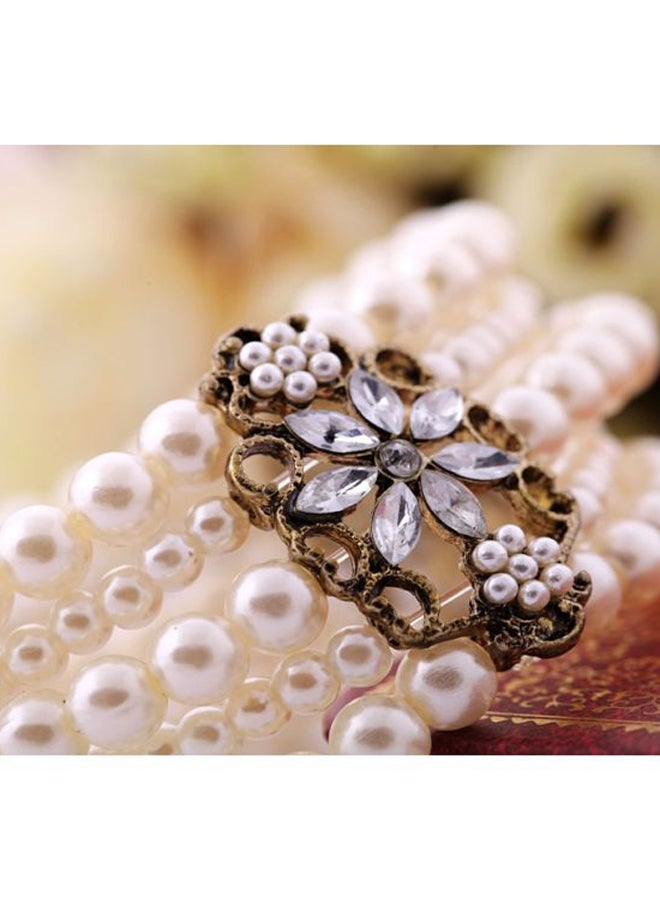 Beauenty Layered Pearl Beaded Bracelet - Image 2